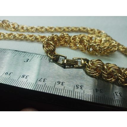 Vintage Necklace - Napier Thick Chain - Gold Tone Metal
