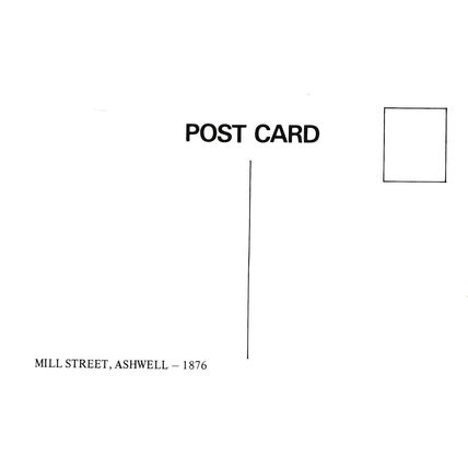 Mill Street Ashwell 1876 Herfordshire Postcard unused VGC