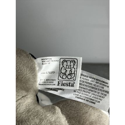 WWE Lumpy the Koala 2018 W Live Plush Soft Toy Authentic Fiesta Toys Collectible
