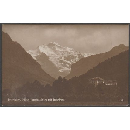 Hotel Jungfraublick & Jungfrau, Interlaken, c.1920 - Perrochet Matile Foto-AK