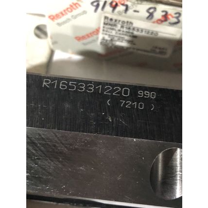 NEW REXROTH R165331220 990 (7210) RUNNER BLOCK BALL CARRIAGE LINEAR BEARING,TO