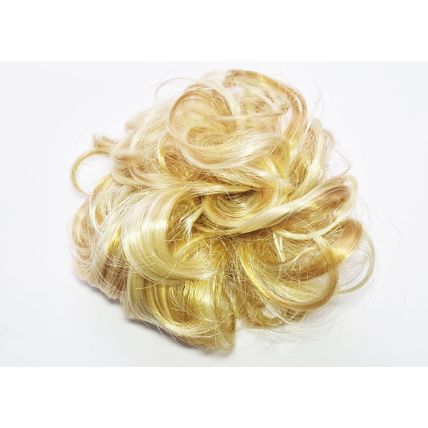 Synthetic Messy Bun Hair Piece, Ladies Hair Scrunchie BLONDE 105