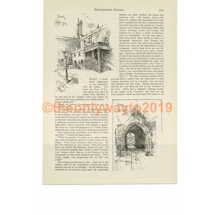 Westminster School (2), Book Illustration (Print), c1893
