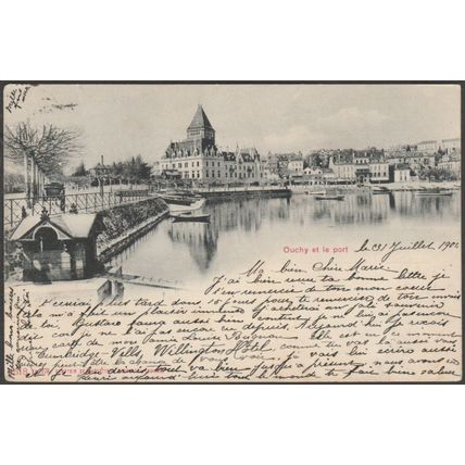 Ouchy et le Port, Lausanne, 1901 - Comptoir de Phototypie CPA