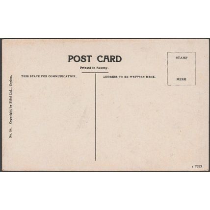 A Kandyan Beauty, Ceylon, c.1910 - Plâté Postcard