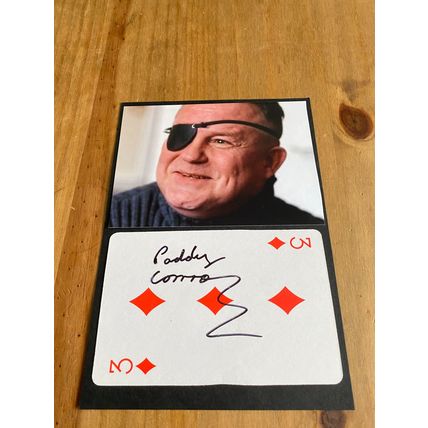 Paddy Conroy signed autograph casino card Newcastle Gangster