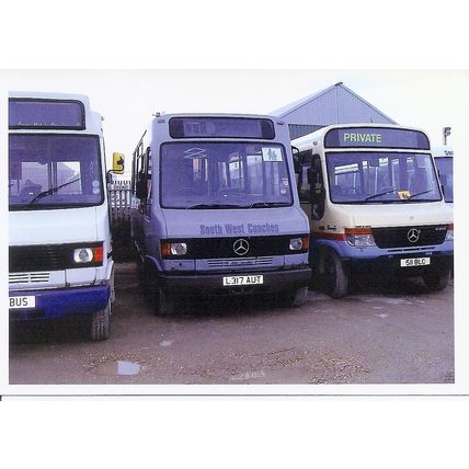 Colour Photograph of South West Coaches Ltd. - L317 AUT ex. Midland Fox