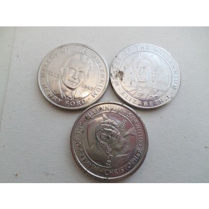 Makers of the Millennium - dated 2000 - 7 different medals/medallions