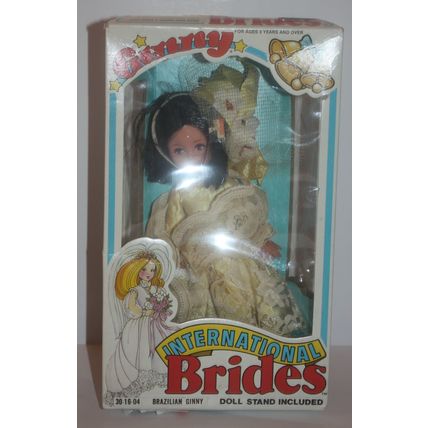 1982 Lesney Vogue Dolls Ginny International Brides Brazilian Ginny in Box