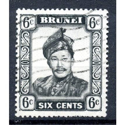 Brunei 1964 sg 122a black 6c - FU
