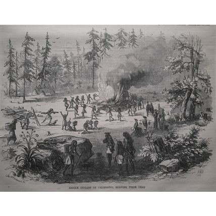 Ballou's Pictorial May 2, 1857. Digger Indians of CA; Oriskany & King's Mountain