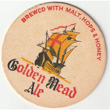 BEER MAT - HOPE & ANCHOR BREWERY - GOLDEN MEAD ALE - (Cat No 075) - (1959)
