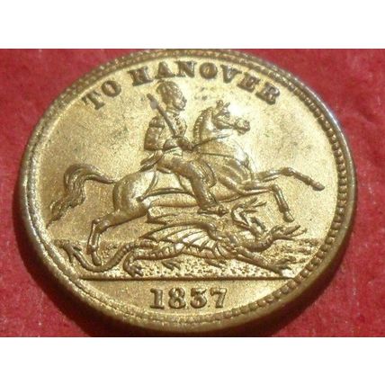 1837 Victoria Token - To Hanover.