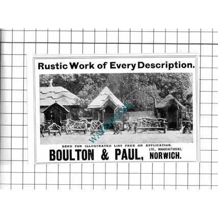 Boulton & Paul Ltd Norwich - 1903 Small Advert