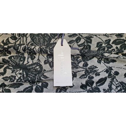 BHS Profile Mocha and Black Butterfly Stretchy Skirt Size 22 BNWT