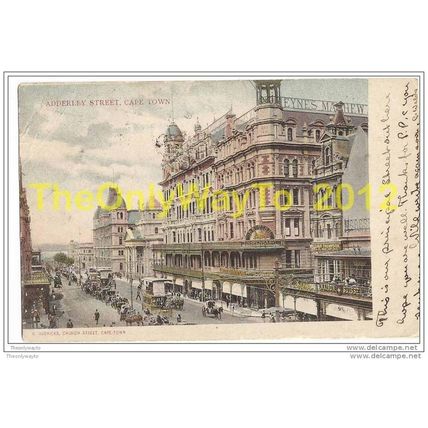ADDERLEY STREET, CAPE TOWN, SOUTH AFRICA, 1903, Postcard