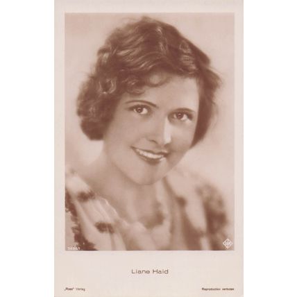 Liane Haid Austria's First Movie Cinema Actress Old Real Photo Postcard
