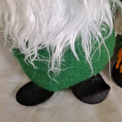 New Lot 2 PLUSH ST PATRICK'S DAY 13" GNOMES Bean Bag Greenbrier Decor Felt