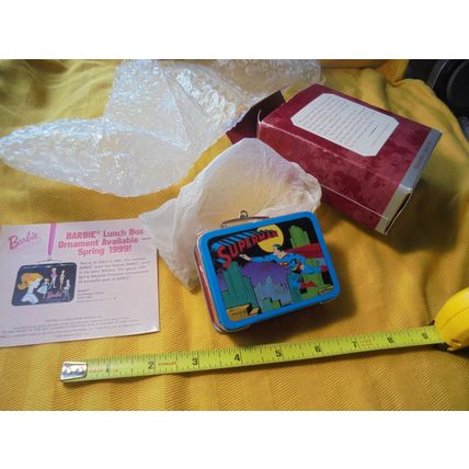 HALLMARK SUPERMAN Mini-Lunchbox Ornament!! Mint in Box!! $18.00 Shipped!!