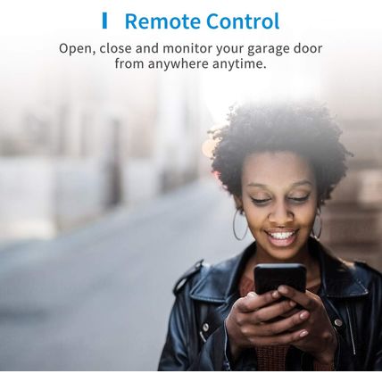 Smart Garage Door Opener Remote, Compatible with Apple Homekit, Amazon Alexa, Go