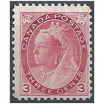 Canada 1898 SG156 3c Rose-Carmine Mint No Gum.