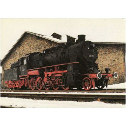 Railway Postcard German Baden G12 58311 Loco Germany 2-10-0 DDM Neuenmarkt