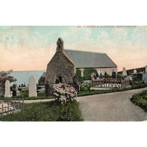 1909 Valentine's PC St Tudno's Church LLANDUDNO