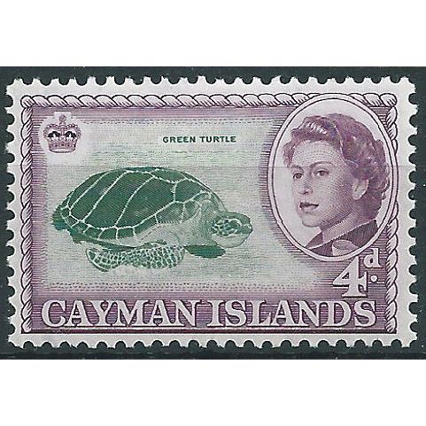 Cayman Islands 1962 SG171 4d Deep Green & Purple Mounted MInt . . ..
