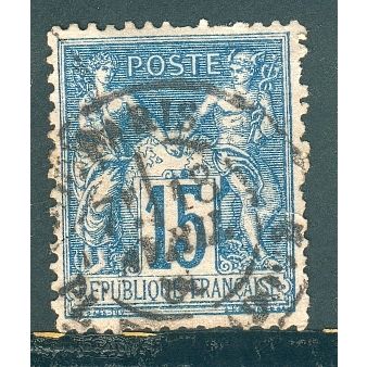 France 1877 - 15c blue - Peace & Commerce - used