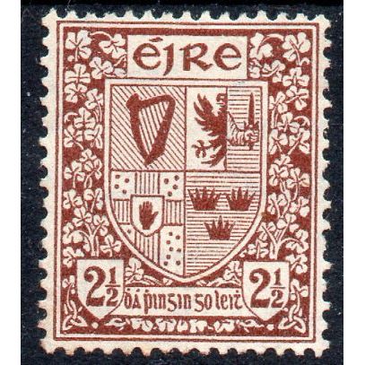 Ireland Sg115 2 1/2d Red-brown wmk e fresh mint never hinged (G70)