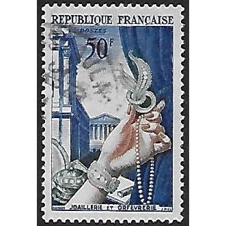 Mi 999: 50 Fr. violet-ultramarine/green Defin.: Promoting the Export Industry.