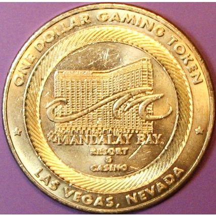 Mandalay Bay. $1 Casino Token. Las Vegas, NV. F94.