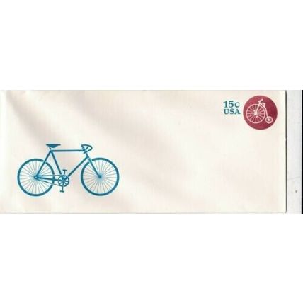 United States 15c Bicycle stationary Envelope unused VGC