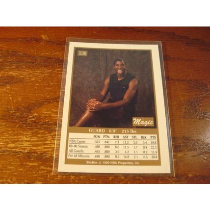 1990 Skybox, 5-Cards, EARVIN (MAGIC) JOHNSON, Lakers #138