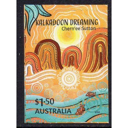 AUSTRALIA: 2024 KALKADOON DREAMING, LANDSCAPE, MINT SELF-ADHESIVE STAMP. +