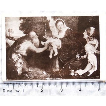 pre 1918 postcard - The Holy Family