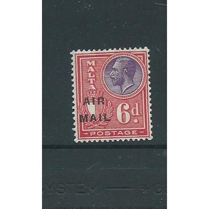 malta stamps george v hm 6d air sg173 sg 173