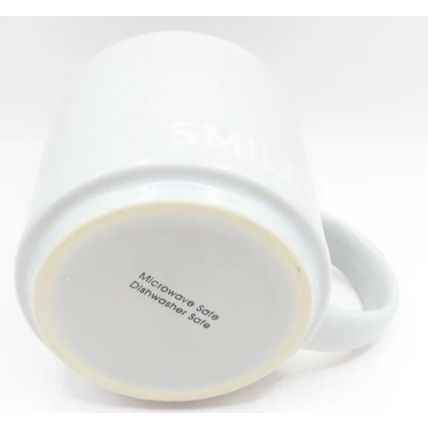 Smile Grey Mug Ceramic 8.5 CM Microwave & Dishwasher Safe Gift Tableware