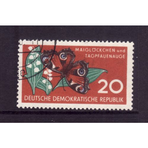 GERMANY 1959 NATURE PROTECTION 20pf LILY OF THE VALLEY SG E 424 FINE USED