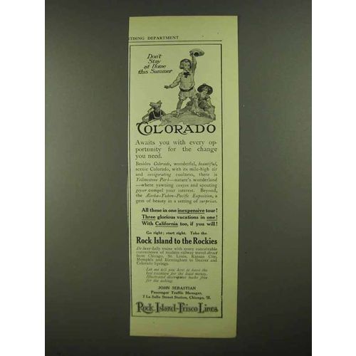 1909 Rock Island Frisco Lines Ad - Colorado