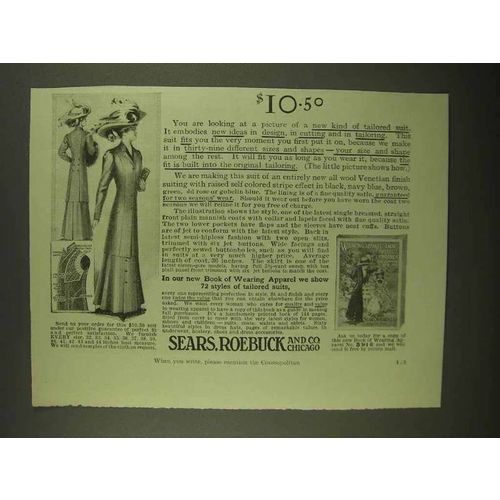 1909 Sears, Roebuck Ladies Tailored Suit Ad