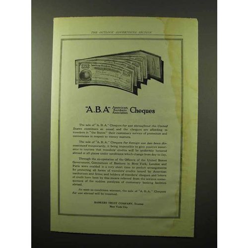 1914 Bankers Trust Ad - American Bankers Association