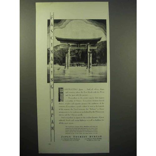 1930 Japan Tourism Ad - Fascinating