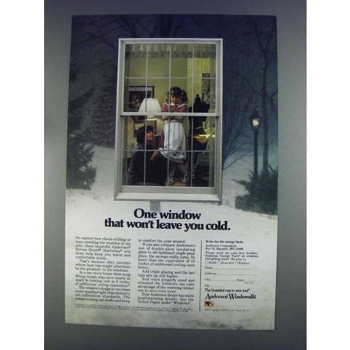 1980 Andersen Windowalls Ad - Won't Leave You Cold