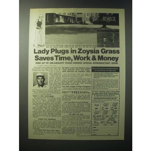 1979 Zoysia Farm Nurseries Ad - Saves Time, Work & Money