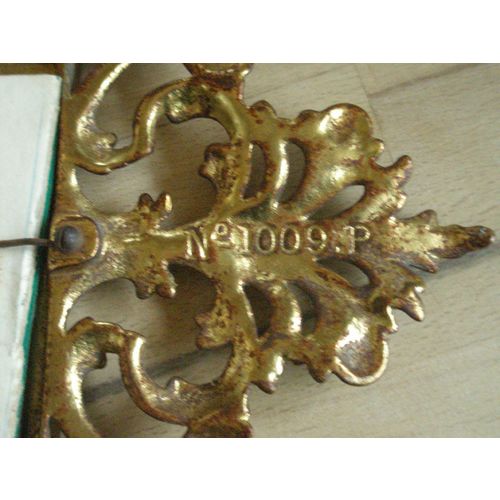 Antique Gilt Metal Rococo Style Photo Frame