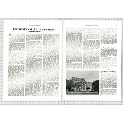 (6062) Sewerby Yorkshire Sywardby Lancelot Williams - 1951 Article