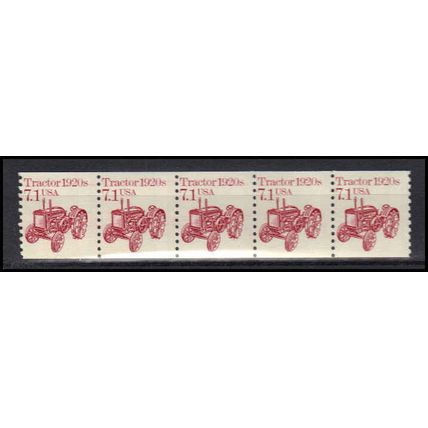 2127 7.1c Tractor Fine MNH Dry Gum PNC 1/5 X0689