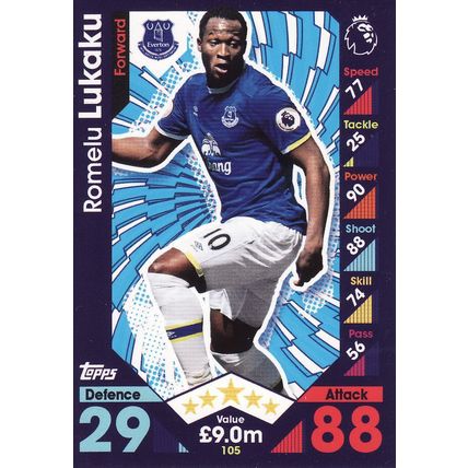 Match Attax 2016/2017 105 Romelu Lukaku Everton