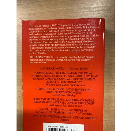1991 NICHOLAS PROFFITT "THE EMBASSY HOUSE" FICTION USA PAPERBACK BOOK (P3)